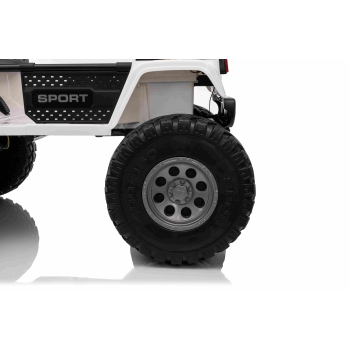 Auto na akumulator Extreme Sport 4x4 Zmienna Wielkość Biały SX2539.BIA